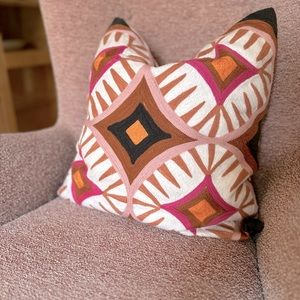 West Elm Pillow with insert 19x19 inches